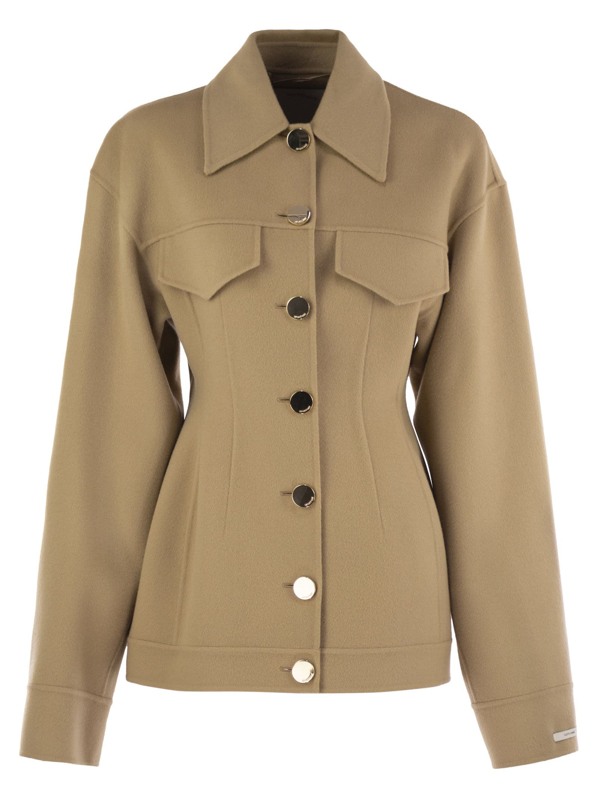 Sportmax SportMax EGEOタイトフィッティングウールカバン - Image 6