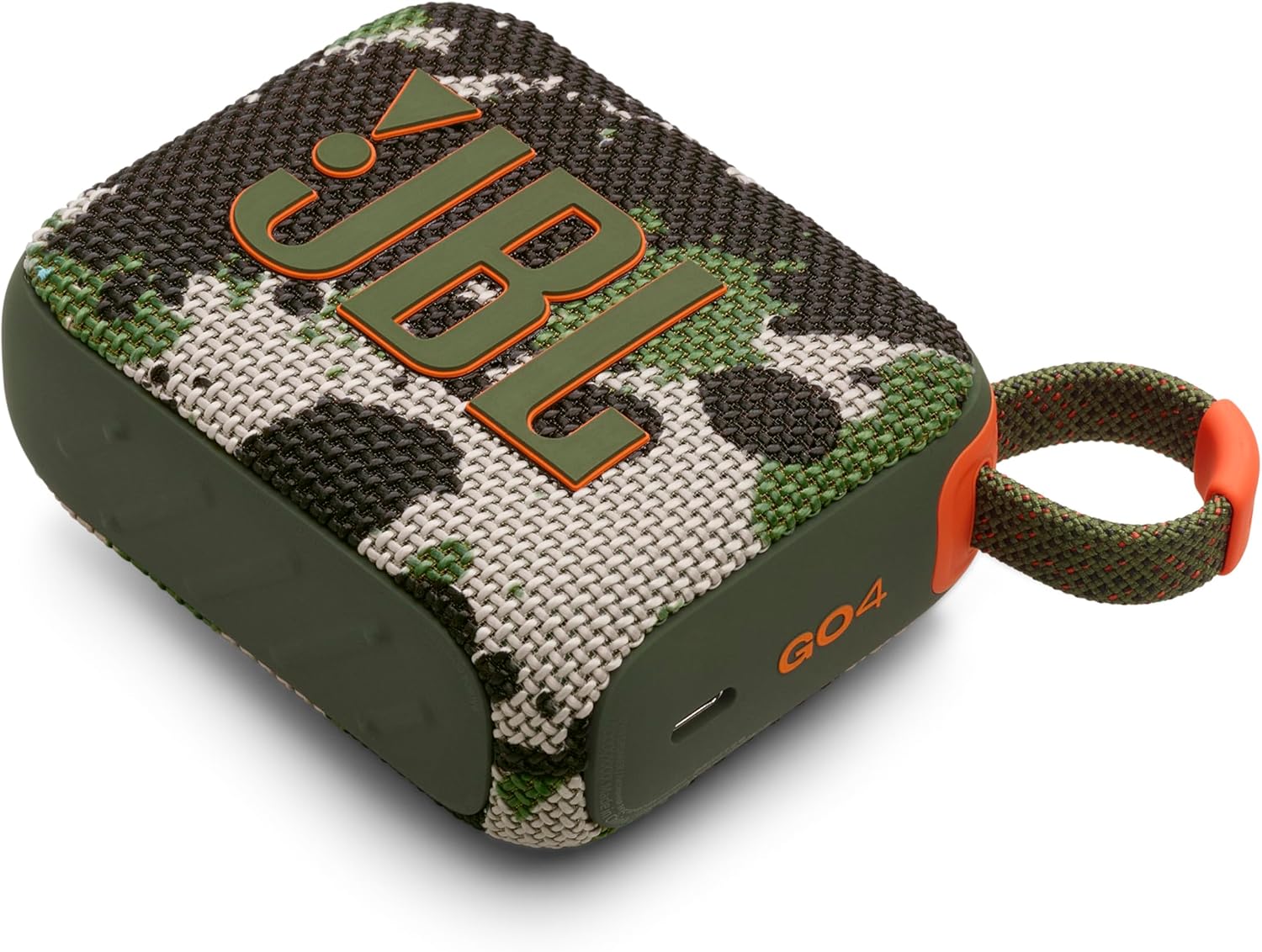 JBL GO4 Bluetooth Speaker, USB C Charging/IP67 Dustproof and Waterproof/App Compatible/Passive Radiator/Portable/Squad JBLGO4SQUAD