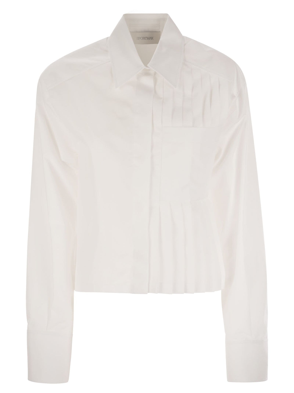 Sportmax プリーツのあるSportMax Deborah Boxy Shirt - Image 6