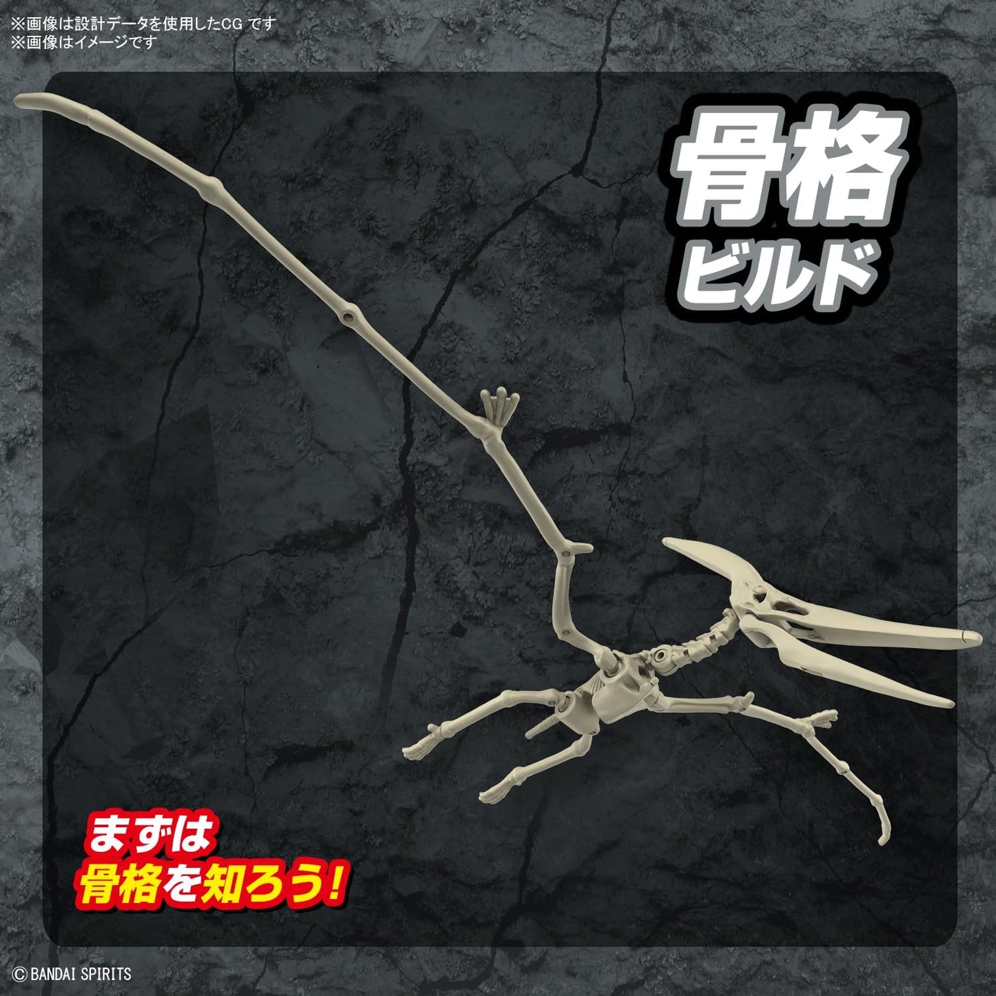 Bandai Spirits Planosaurus Pteranodon Color Coded Plastic Model