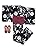 KYOETSU Yukata Robe Set, Junior, Girls, Retro C, Alternating Weaves, 3-Piece Set (Yukata, Heko Obi Belt, Geta (Japanese Clogs)), Girls