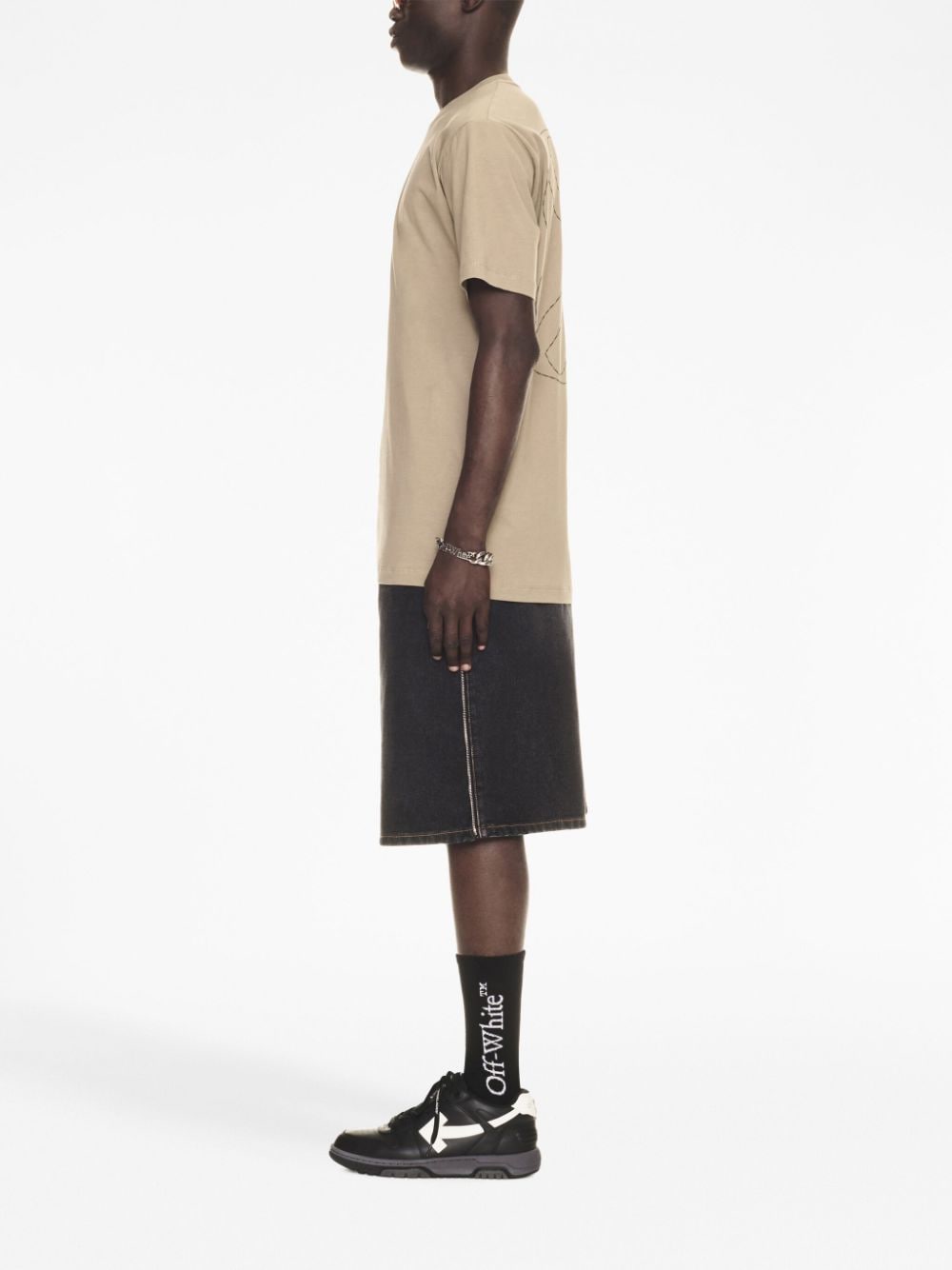 Off Off White Logo Cotton T Shirt - Image 6