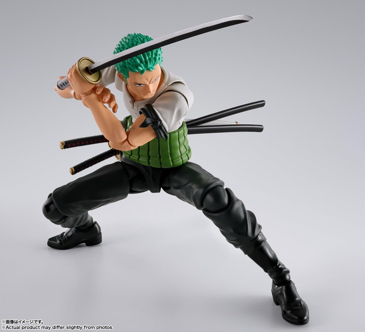 BANDAI SPIRITS S.H. Figuarts One Piece Roronoa Zoro - Dawn of Adventures, Approx. 5.9 inches (150 mm), PVC & ABS, Pre-painted Action Figure