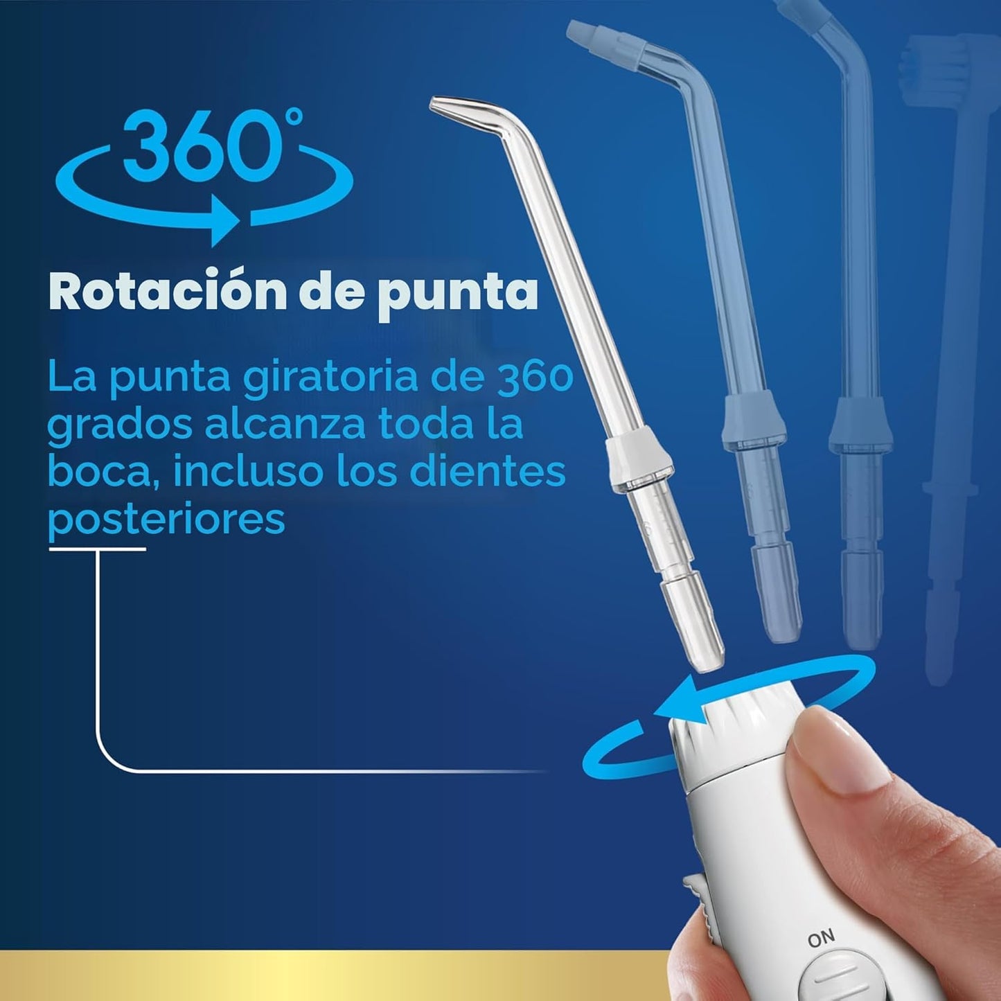 Waterpik Aquarius - Hilo dental de agua para limpieza de dientes, encías, brackets, cuidado dental, energía eléctrica con 10 configuraciones, 7 puntas para múltiples usuarios y necesidades, aceptado