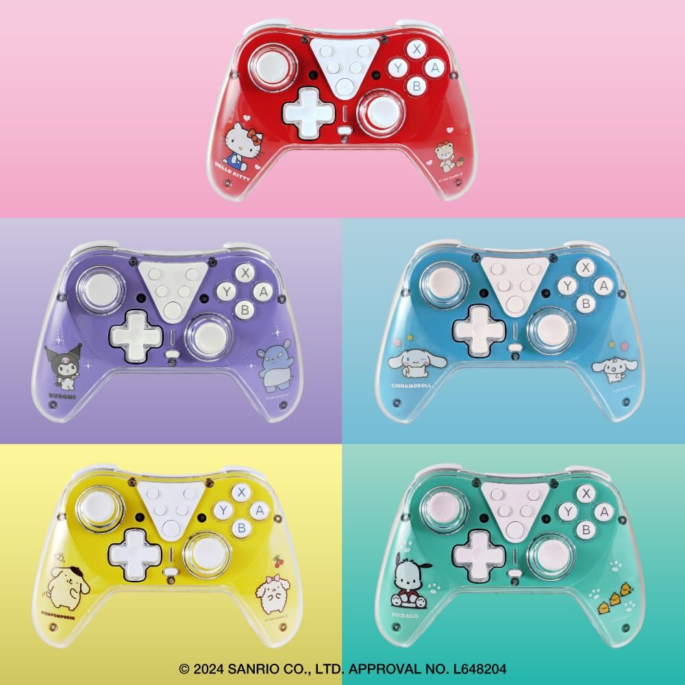 Allone (アローン) Wireless Game Controller #Unipo Sanrio Characters Pompompurin 6.1×2.4×4.1 inches Switch2/Switch/Switch Lite/Organic EL Compatible Yellow Both Wired and Wireless Okay Favorite Character