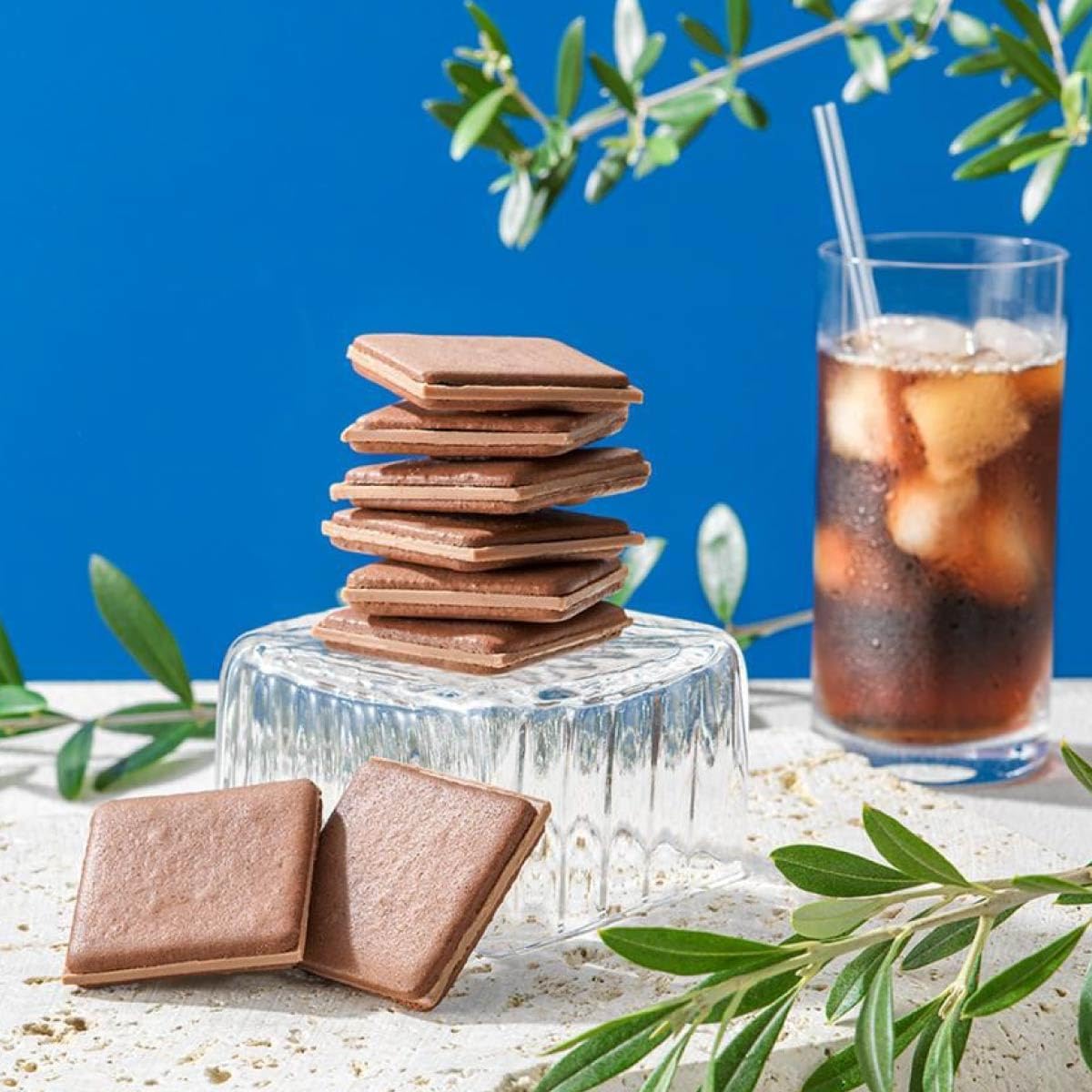Konditorei Kobe Langdosha Milk Chocolate Cookies, 9-Piece Set, Popular, Pre-order, Individually Wrapped, Souvenir, Gift, Present, Sweets [Delicate sweetness of bittersweet cocoa dough and milk