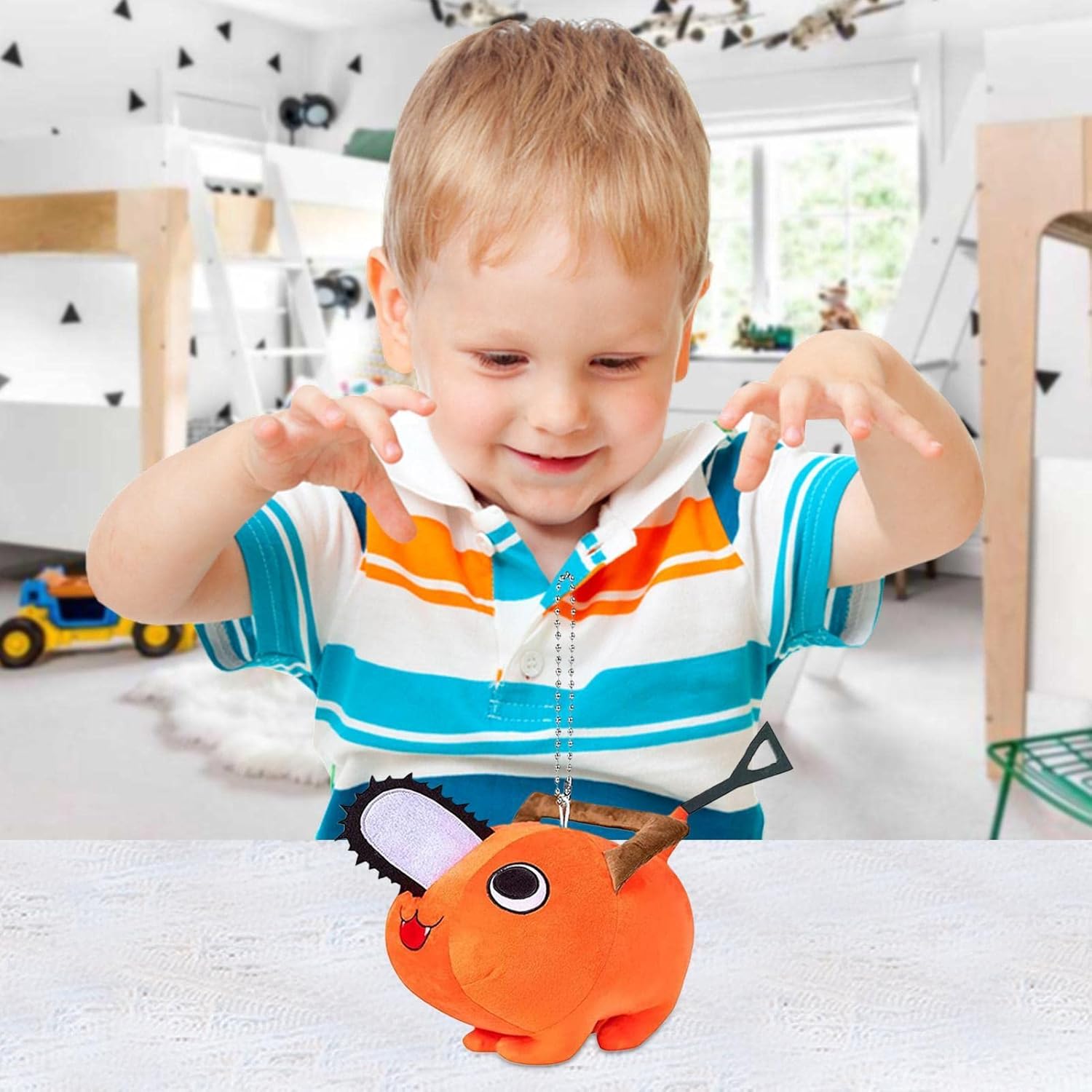 HGYBXWCA Pochita Keychain, Chainsawman, Key Charm, Keyring, Hand Strap, Popular Anime Characters, Car, Keychain, Bag Decoration, Moe Goods, Prop, Stylish, Lightweight, Sawner's Keychain, Cosplay