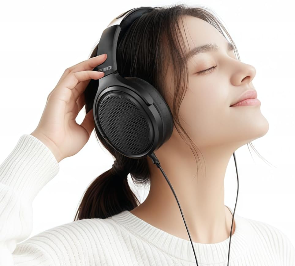 FiiO JT7 Black FIO-JT7-B【Shipped from Official Japanese Distributor with Serial Number】Open-type Planar Magnetic Headphones