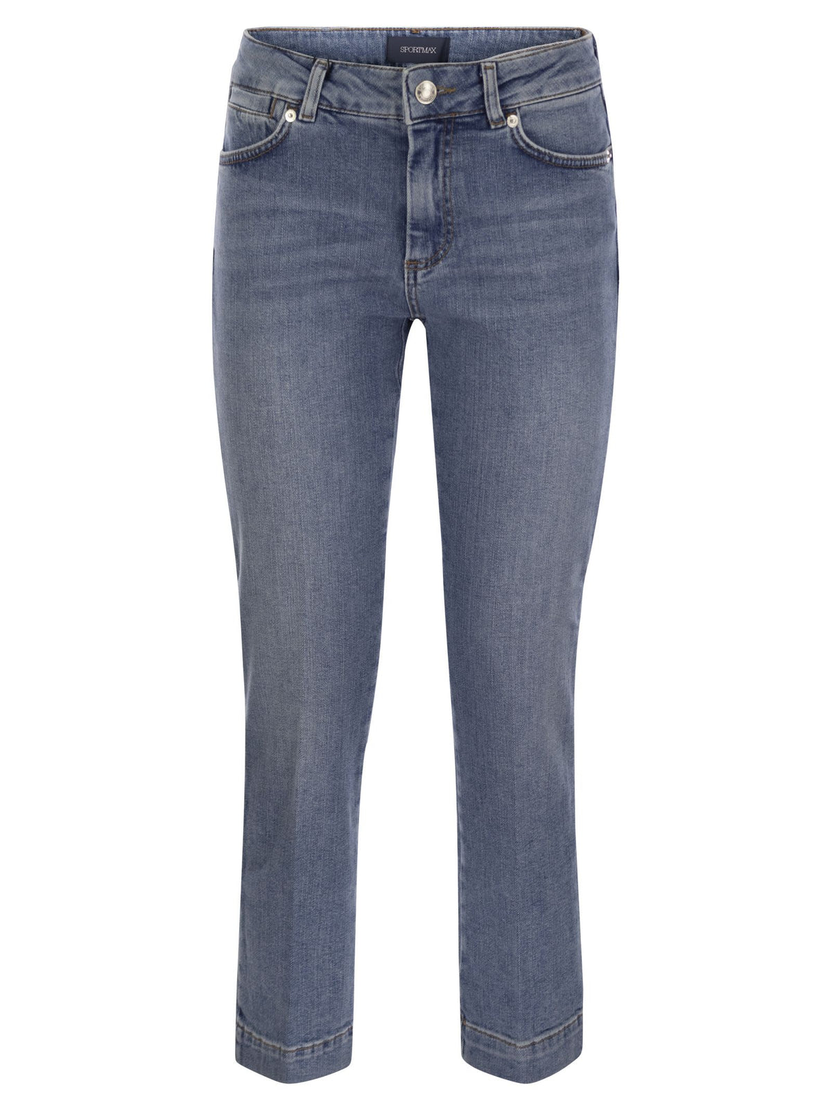 Sportmax SportMax Umbria Mini Flare Denim Ounsers - Image 6