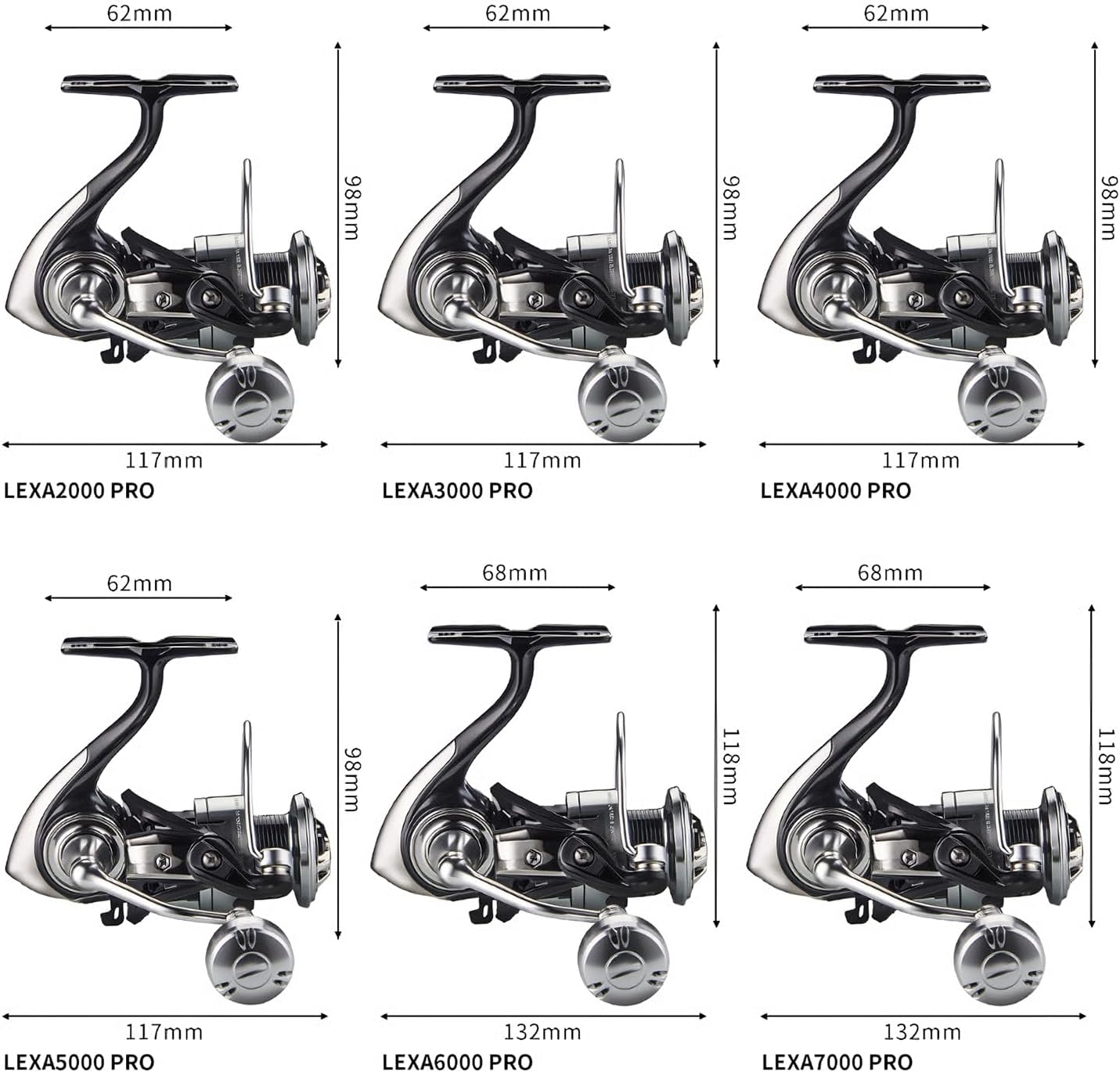 Spinning Reel, Saltwater Fishing, Freshwater Fishing, Far Toss Fishing, Deep Groove Aluminum Spool, 2000 to 7000 No