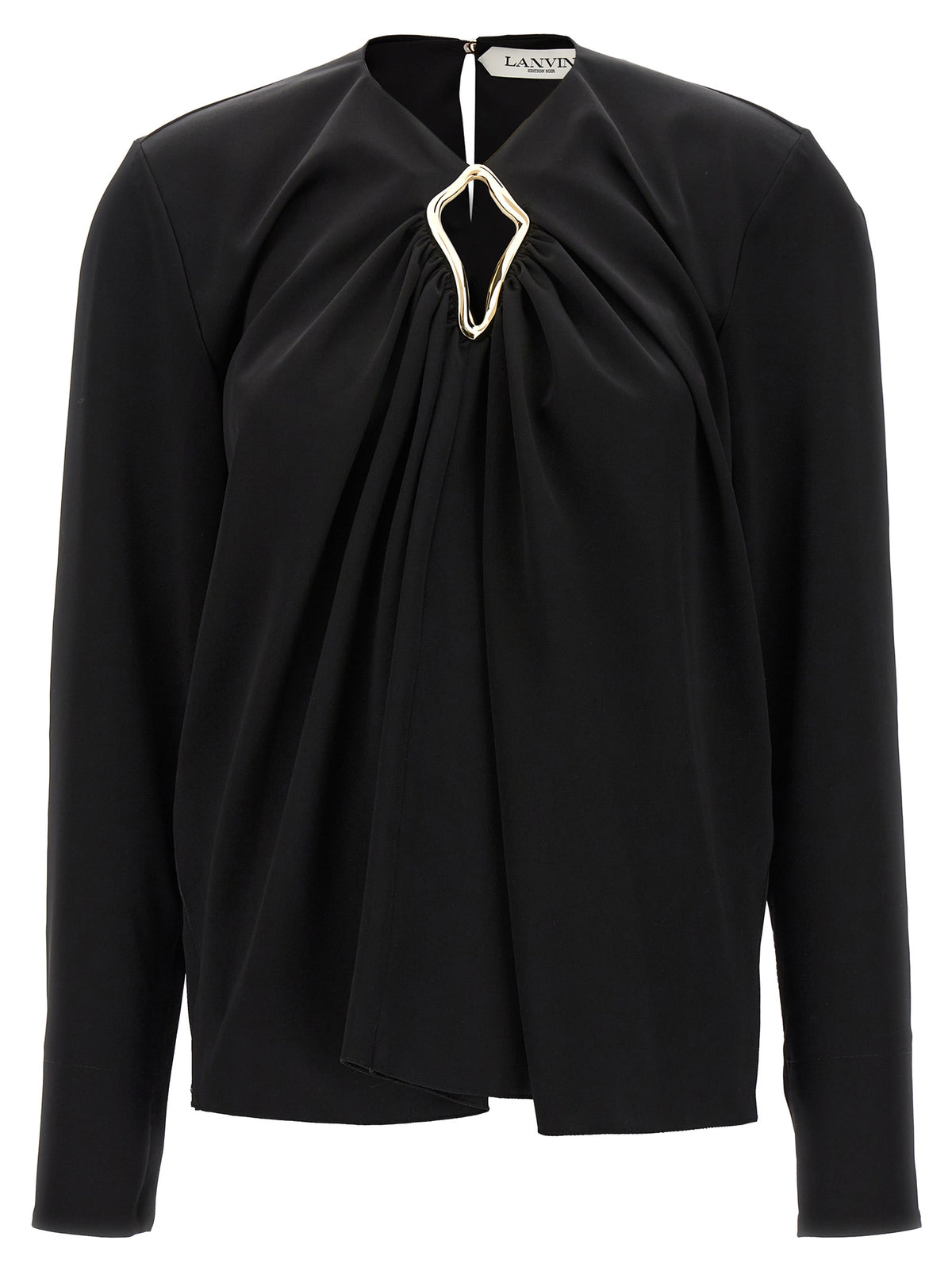 Lanvin ランバンメタリックディテールブラウス - Image 6
