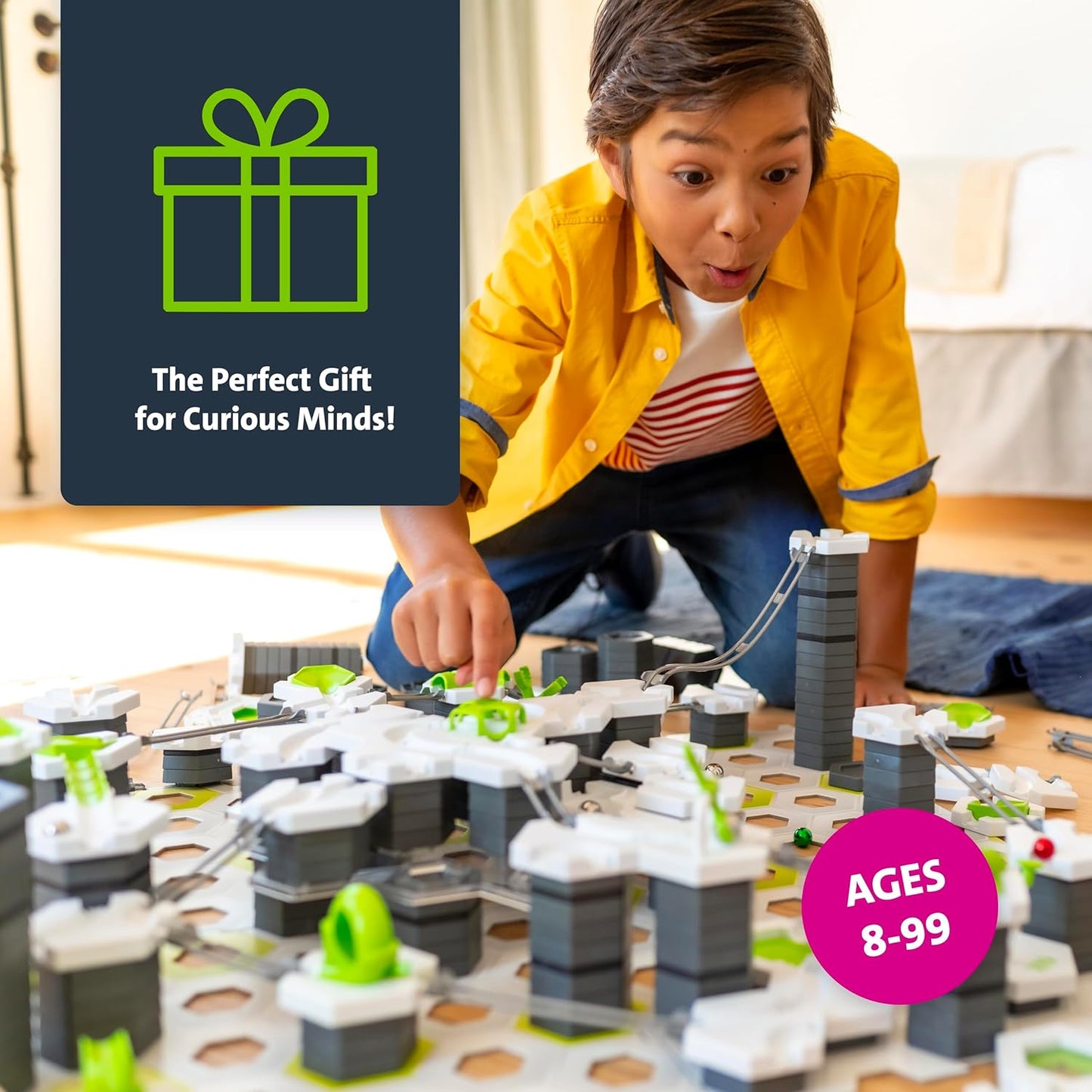 Ravensburger GraviTrax PRO Starter-Set Vertical. Interaktives Kugelbahnsystem, Konstruktionsspielzeug ab 8 JDCR-. Kombinierbar mit allen GraviTrax Produktlinien, Starter-Sets, Extensions & Elements