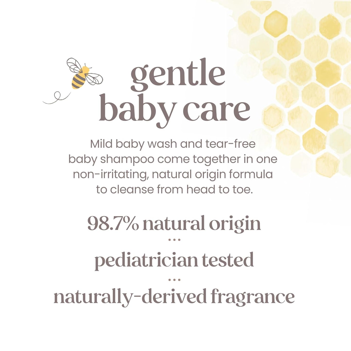 Burts Bees Champú para Bebé y Jabón para Bebé Recarga, Original, Fórmula a Base de Plantas, Sin Lágrimas, Probado por Pediatras, Origen Natural, Limpia Suavemente la Piel y Cabello Sensibles, 33.8 Fl