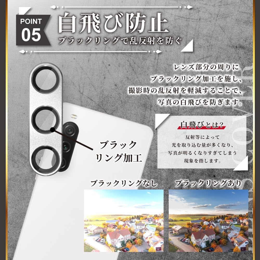 Shizuka Will Xperia 1 vii Camera Protective Camera Cover Camera Lens Tempered Glass Bubble Free Full Protection Protective Film for SO-51F SOG15 Film Glass Film Lens Protector Lens Cover Purple 1 Pack