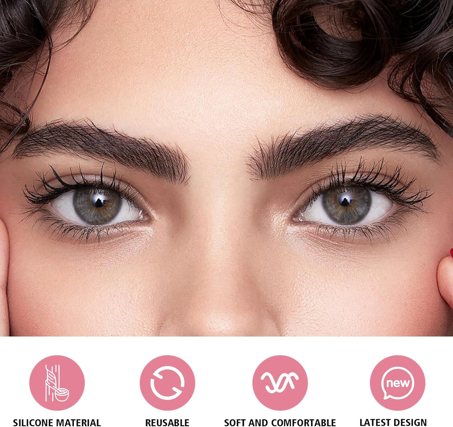 Libeauty 14 Pcs Eyelash Rising Pads Reusable Eyelash Lifting Rod Professional Silicone Lash Perma Rod for All Eye Shapes Lash Curler Shield