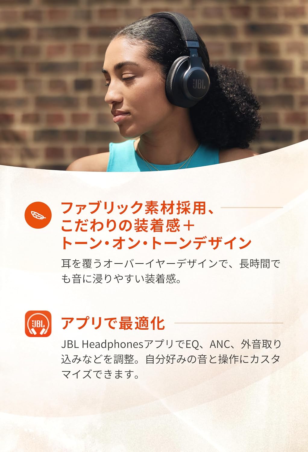 JBL LIVE 770 NC Style/Design/Hybrid Noise Cancelling/Bluetooth Compatible/Multipoint/Over-Ear Headphones/Black/JBLLIVE770NCBLK