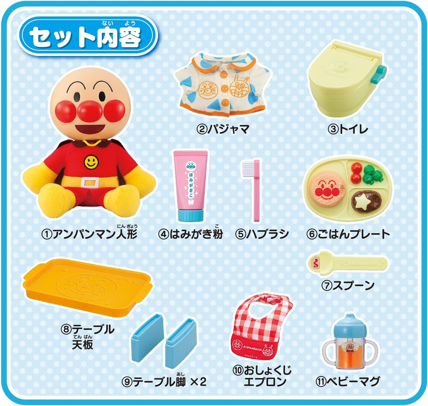 BANDAI Nakayoshi Anpanman Plenty of Grass Set