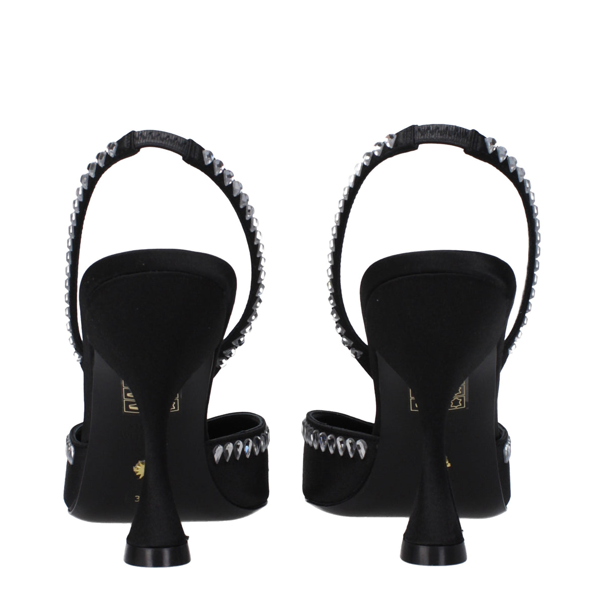 Stuart スチュアートワイツマンサンダルGMCT女性サテンブラック - Image 6