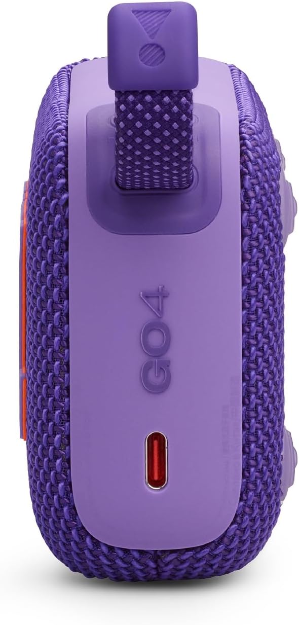 JBL GO 4 Portable Bluetooth Speaker IP67 Waterproof Dustproof Compact Lightweight Outdoor Auracast 45mm Driver (Purple)