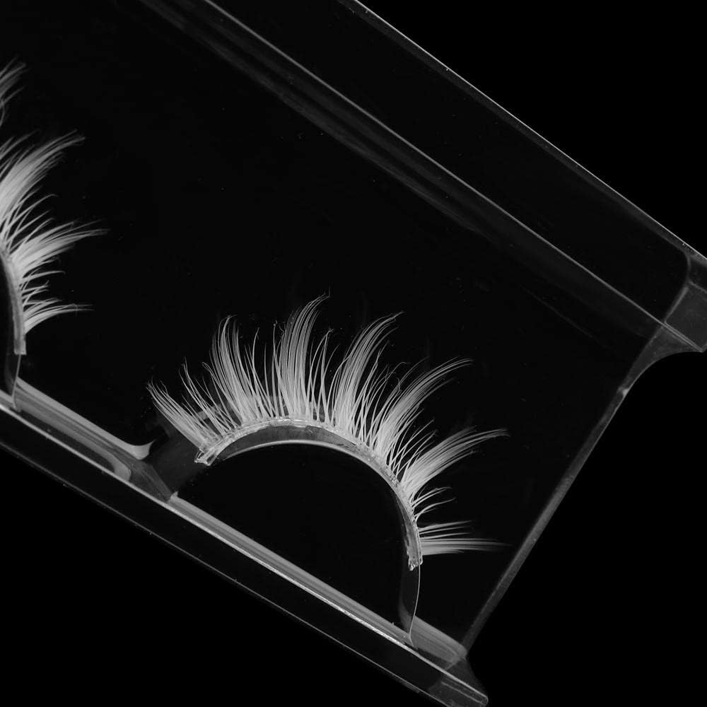 Beautiful White False Eyelashes Long Cross Eyelash Extensions False Eyelashes Cosplay Eye Makeup Tool