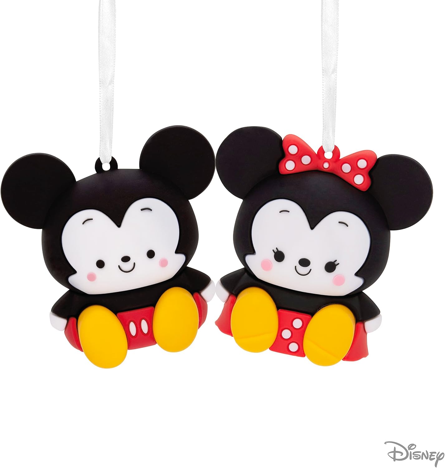 Hallmark Better Together Disney - Adornos magnéticos de Navidad de Mickey y Minnie, juego de 2