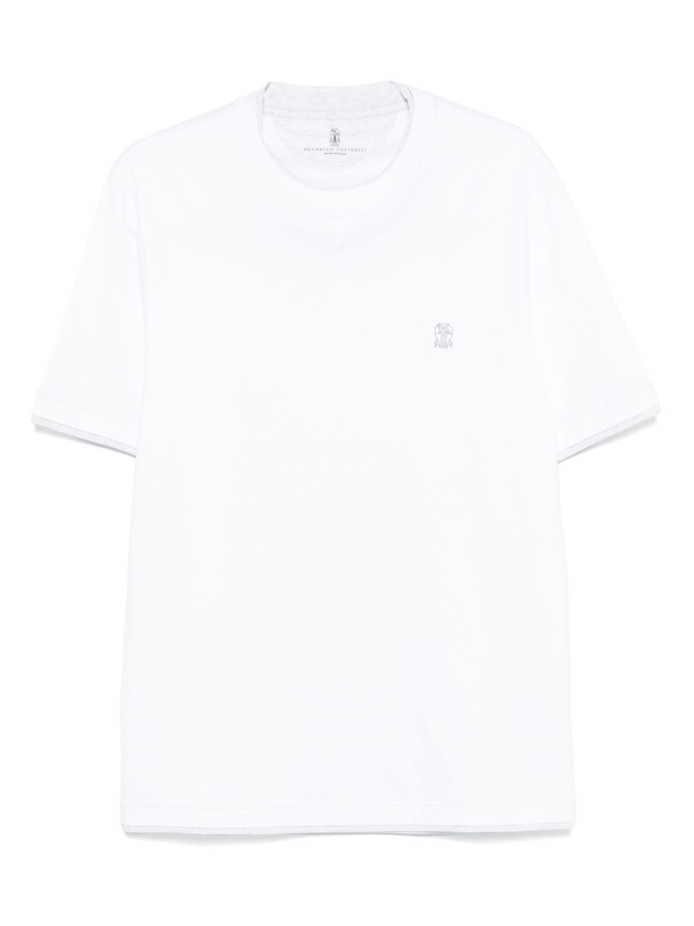 Brunello Brunello CucinelliロゴコットンTシャツ - Image 6