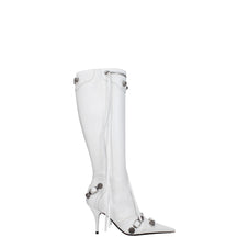Balenciaga Black Leather Cagole Ankle Boots - Image 6