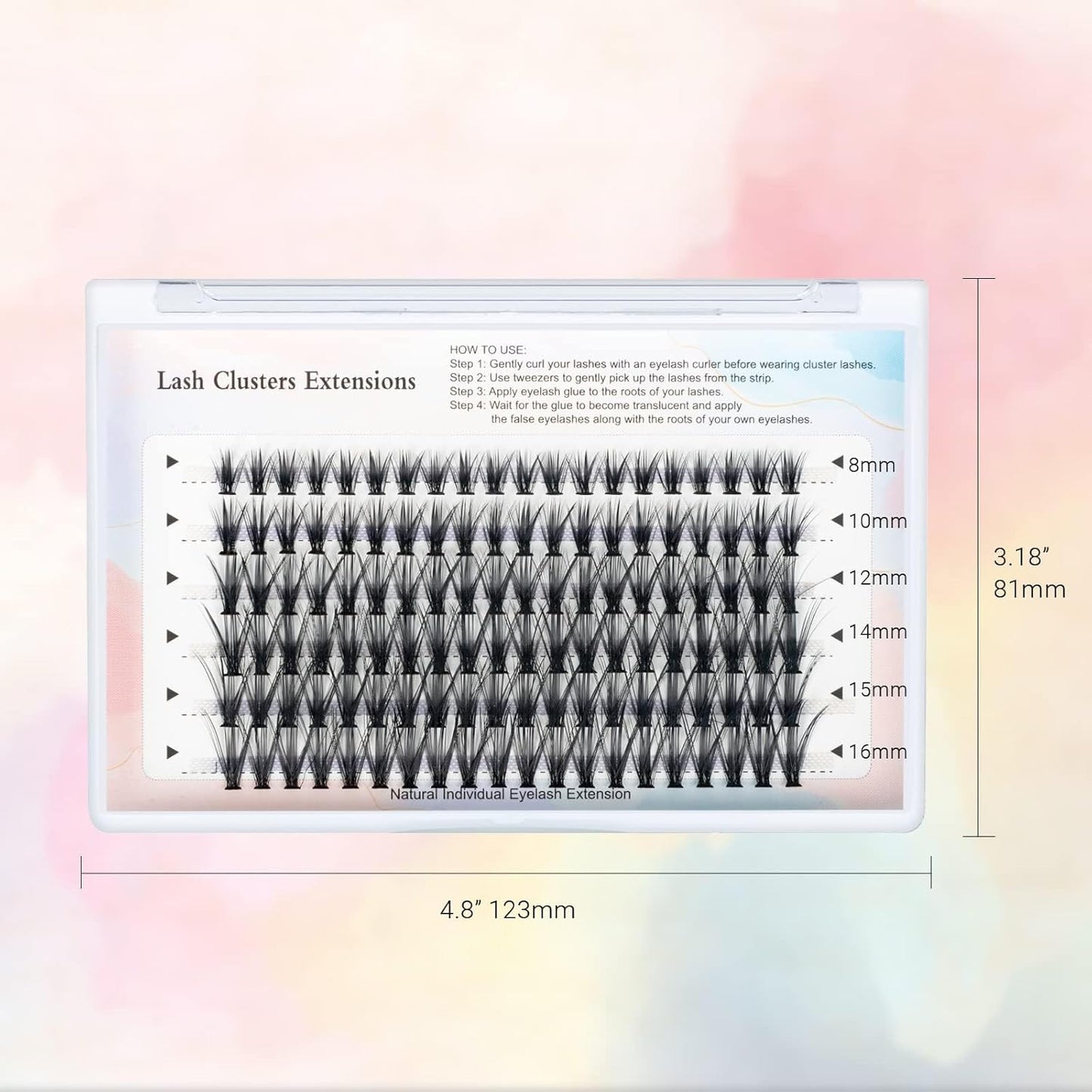 MAEXUS False Eyelashes, 120 Bundles Partial False Eyelashes, Dense False Eyelashes for Actress and Cosplay Makeup Soft and Comfortable Part False Eyelashes for Doll-like Sweet Eyes, D-Shaped High Curl