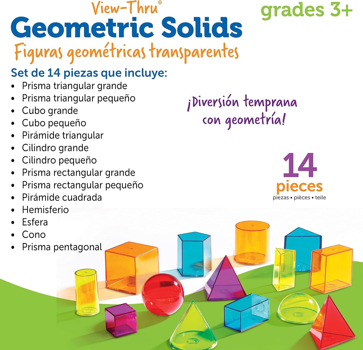 ラーニング リソーシーズ View-Thru(R) Geometric Solids 透明立体図形 LER 4331