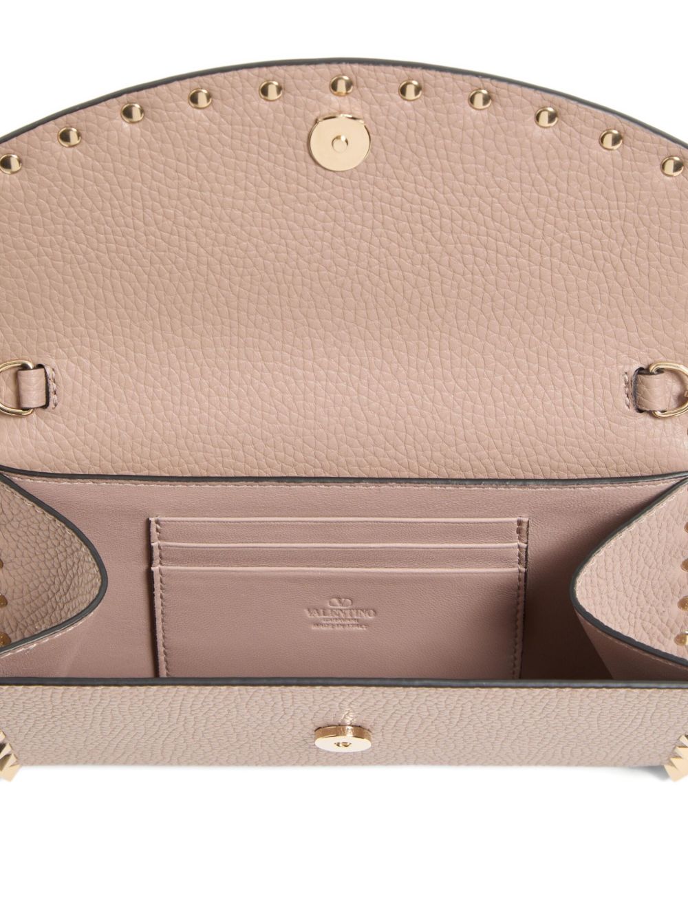 Valentino チェーン上のバレンティーノガラヴァニロックスタッドレザーウォレット - Image 6