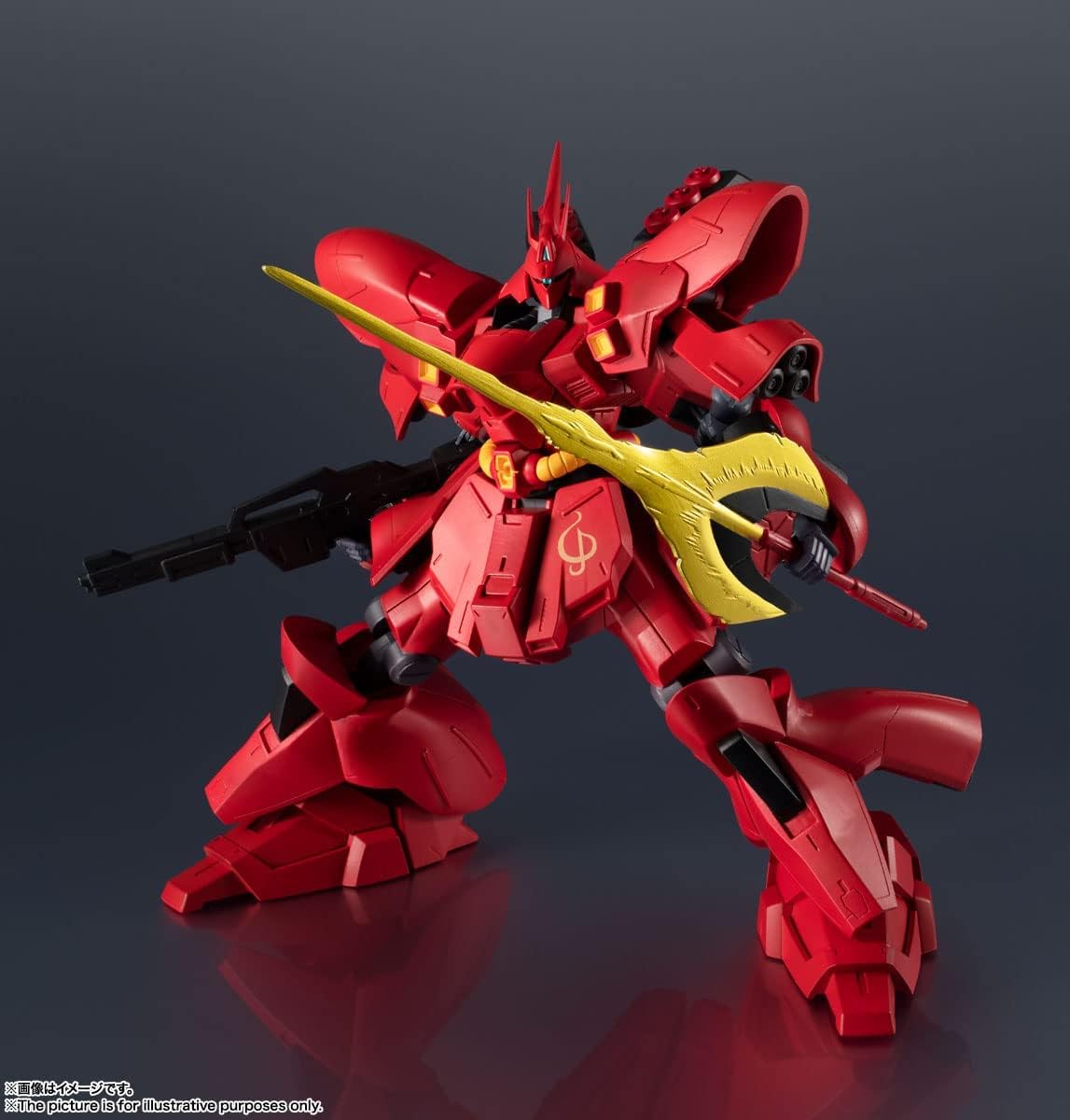 Gundam Universe Mobile Suit Gundam, Char's Counterattack, MSN-04 Sazabi, Approx. 6.1 in (155 mm), ABS & PVC, Pre-painted Action Figure BAS63290