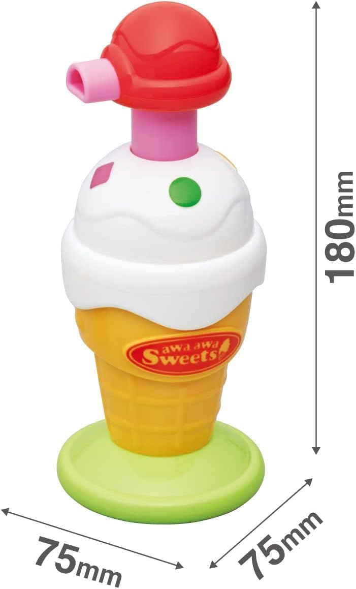トイローヤル おふろでパティシエ! あわあわスイーツ ( お風呂 / おもちゃ ) ボディソープで遊べる ( 水遊び / お風呂遊び ) あわ 泡遊び スポンジ付き プールトイ