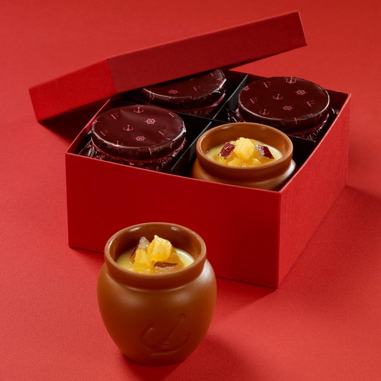 Kobe Frantz Kobe Magic Pot Pudding (Sweet Potato) 4 Pieces, Gift, Popular, Snacks, Bag