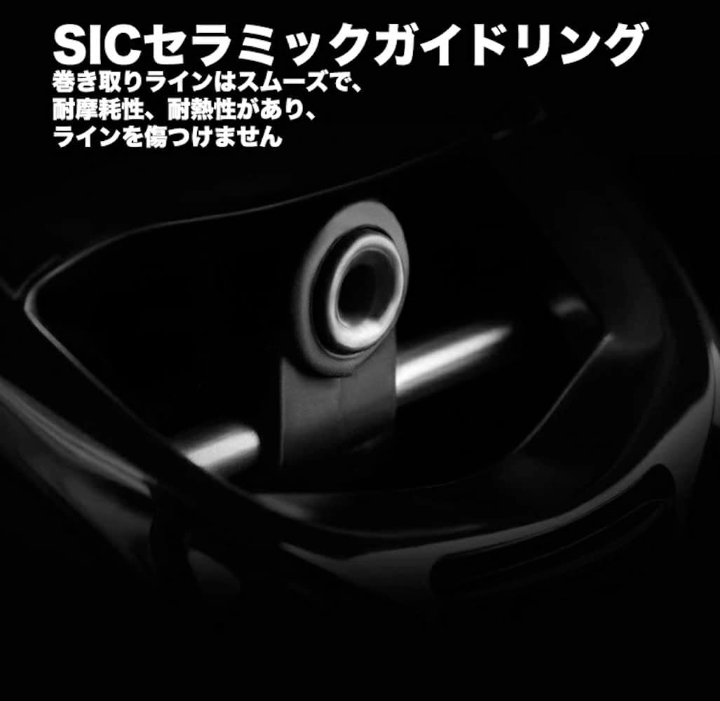 YU70 Reel, Bait Reel, Lightweight, Far Toss, Left Handle, Right Handle, Maximum Drag Force, 17.6 lbs (8 kg), Strong Magnet, Double Brake, Aluminum Spool, For Saltwater and Freshwater Fishing,