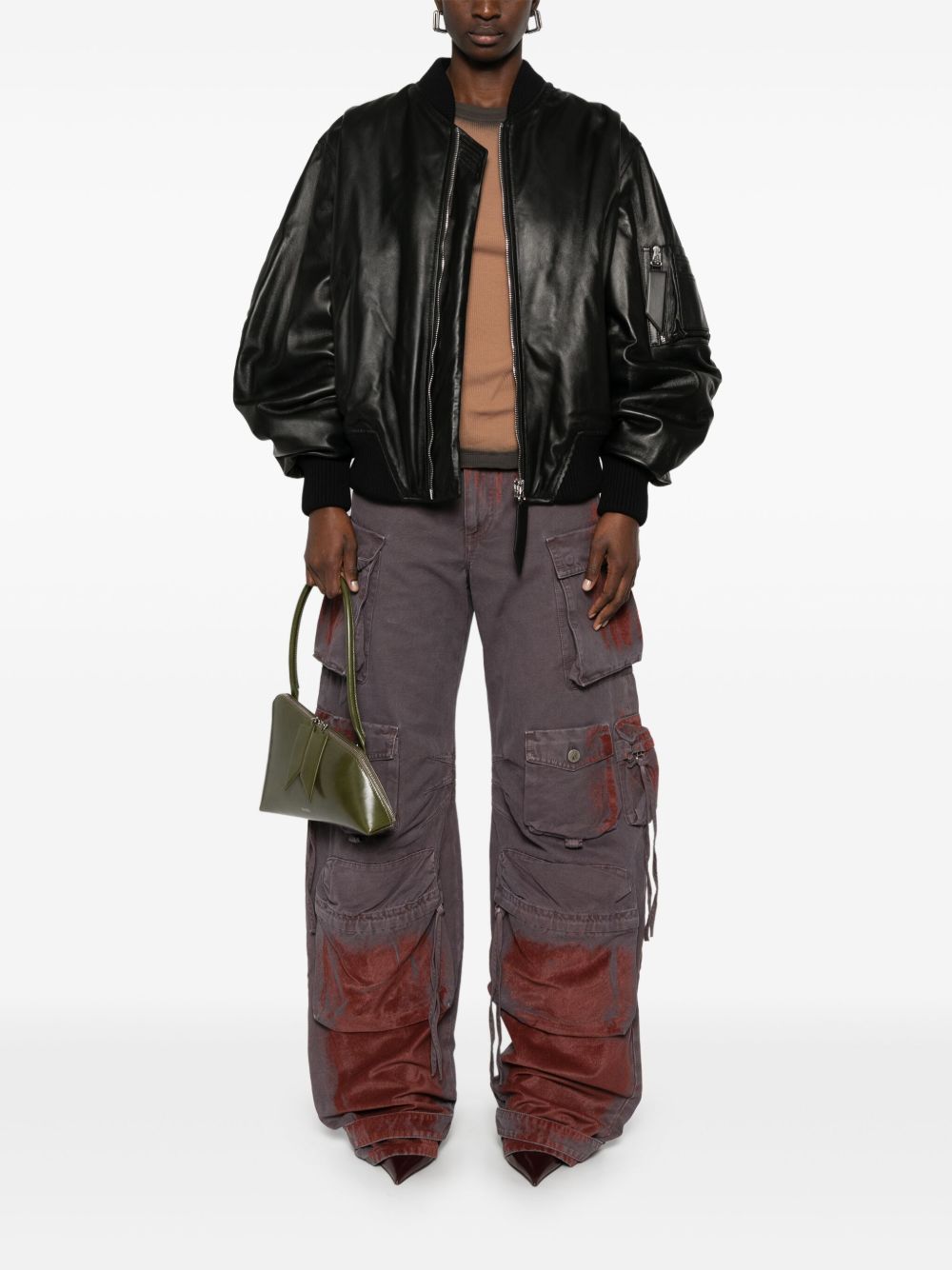 The Attico Leather Bomberジャケット - Image 6