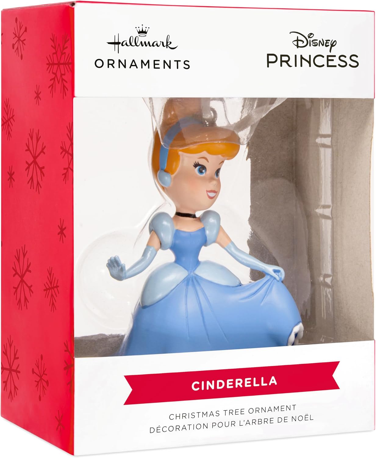 Hallmark Disney Princess Cenicienta - Adorno de Navidad estilizado, regalos para fanáticos de Disney