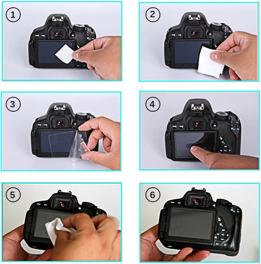 [For Canon R10 Only] Ultra Thin Glass LCD Screen Protector Film Compatible with Canon EOS R10 EOSR10, 95% Transmittance or Higher, 9H Hardness, Water Repellent, Oleophobic, Fingerprint Repellent