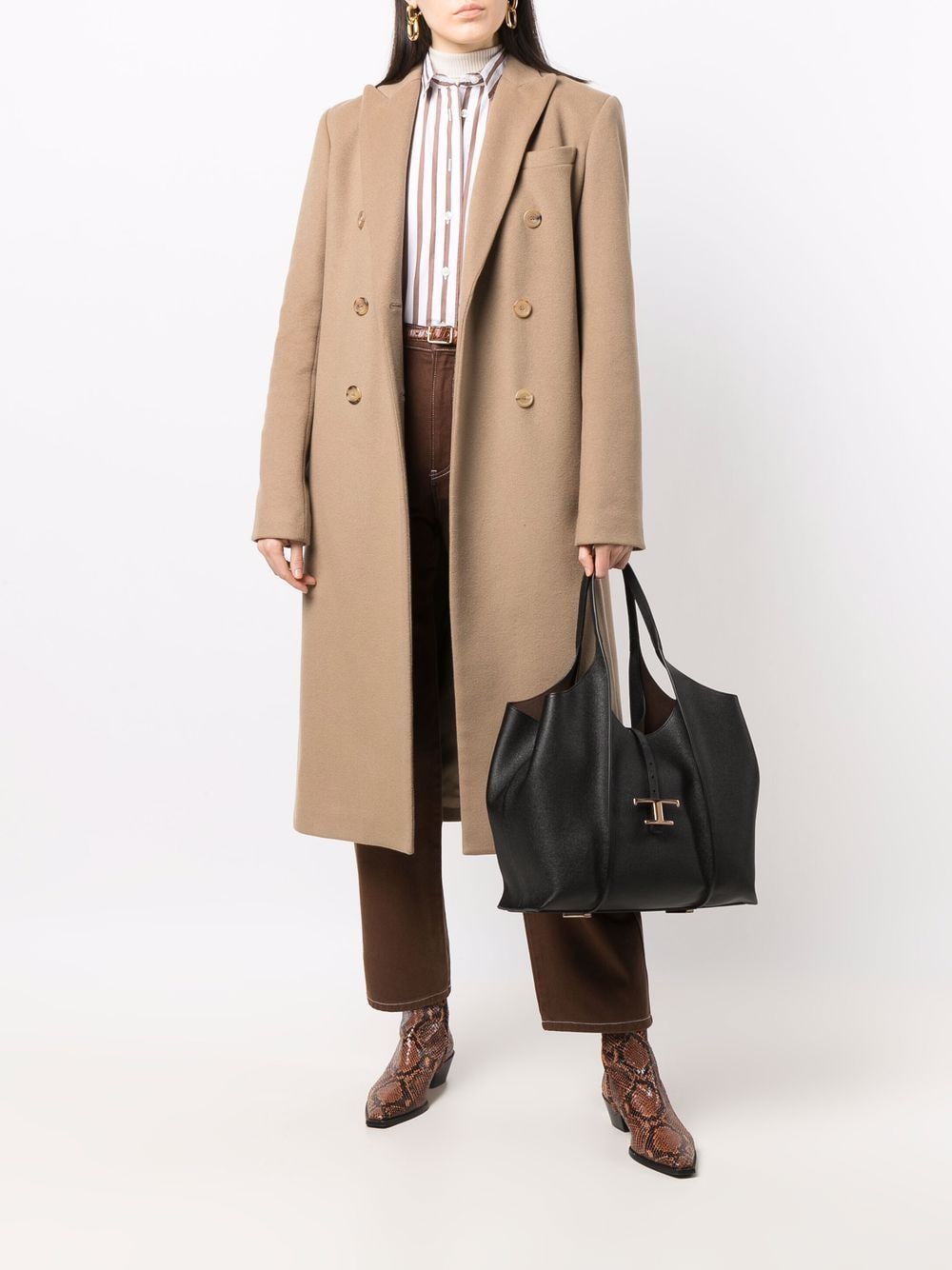 Tods トッド 'S ミディアムレザーショッピングバッグ - Image 6