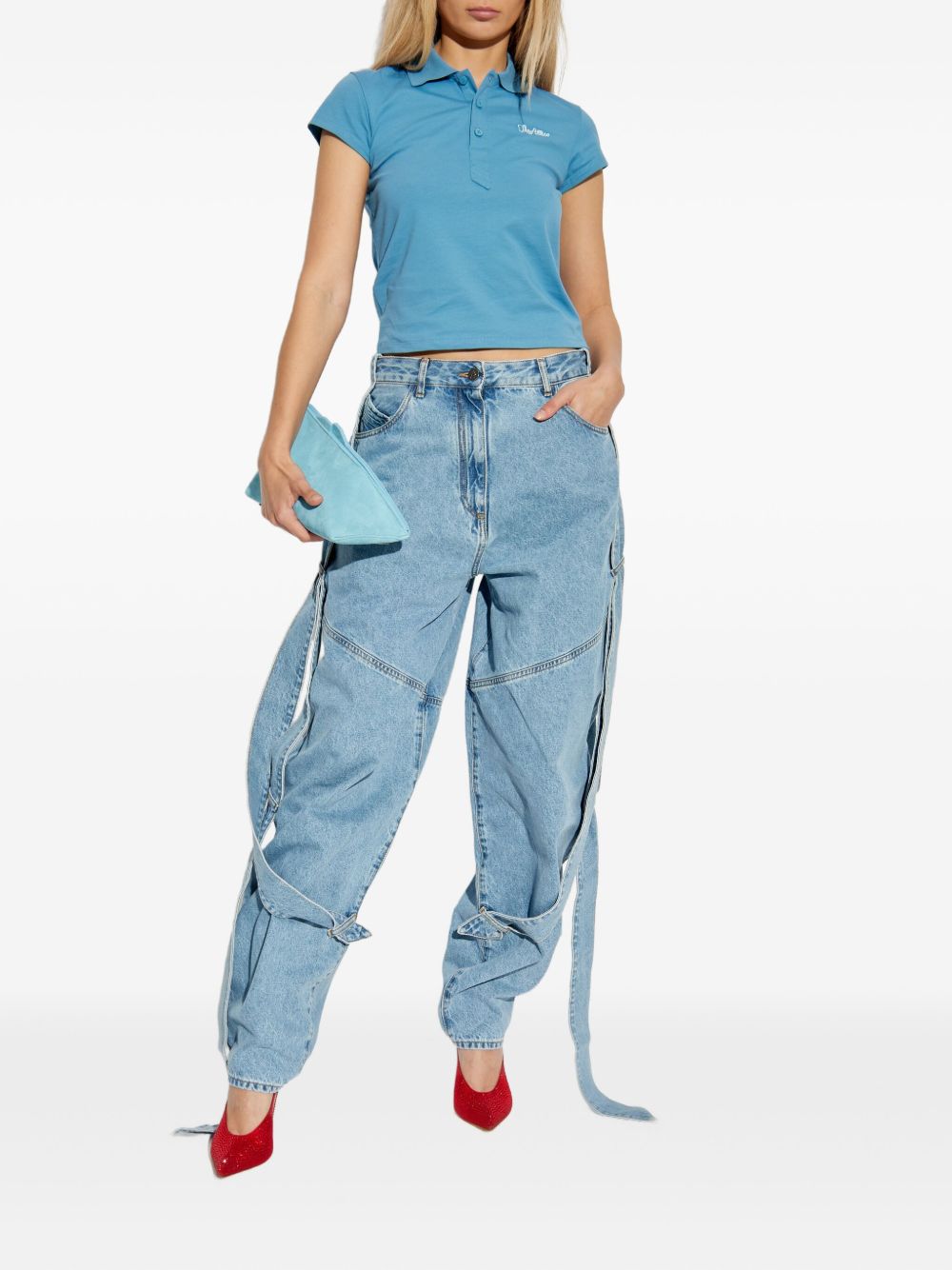 The Attico Jersey Polo Shirt - Image 6