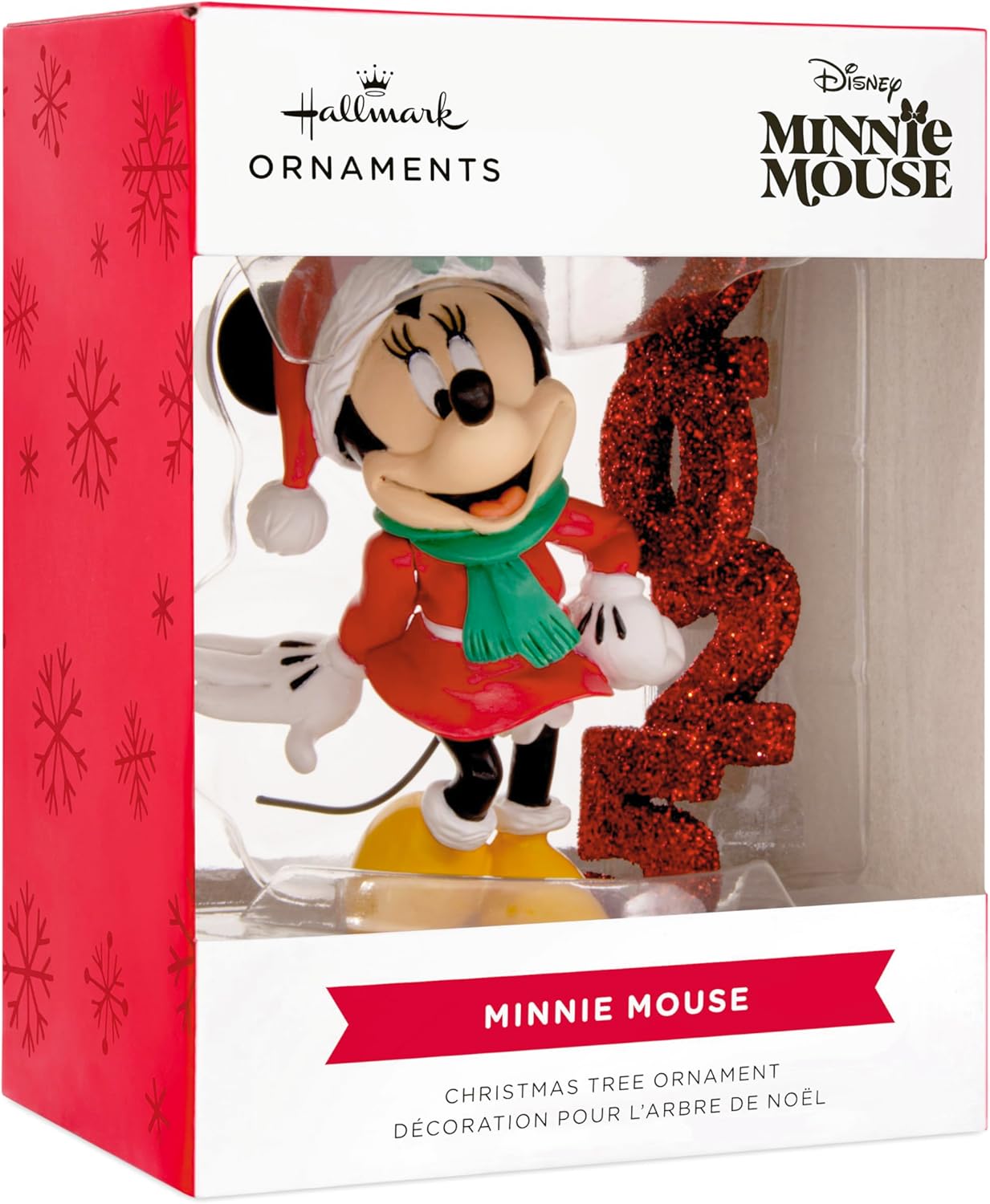 Hallmark Disney Minnie Mouse 2025 Adorno de Navidad, regalos para fanáticos de Disney