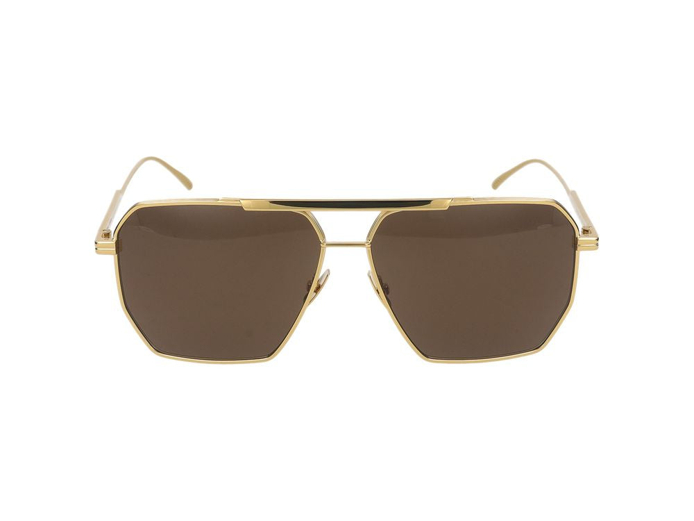 Bottega サングラスBottega Veneta BV1012 S 003ゴールドゴールドブラウン /13/145 - Image 6