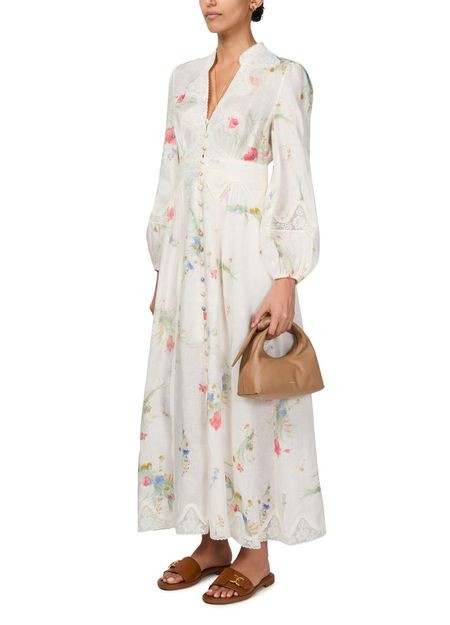 ZIMMERMANN Lucky lace plunge midi dress - Image 6