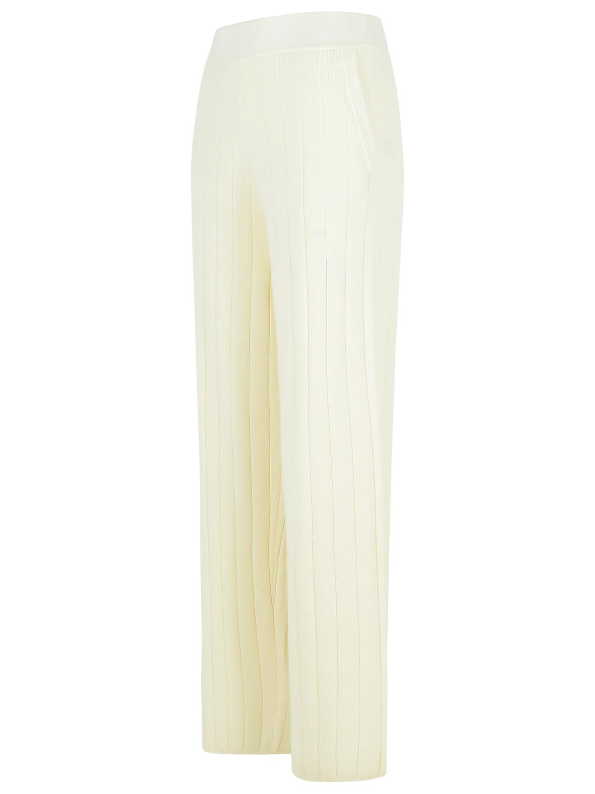 Max Max Mara 'Jardin'ホワイトキャシュマイアジョガーパンツ - Image 6