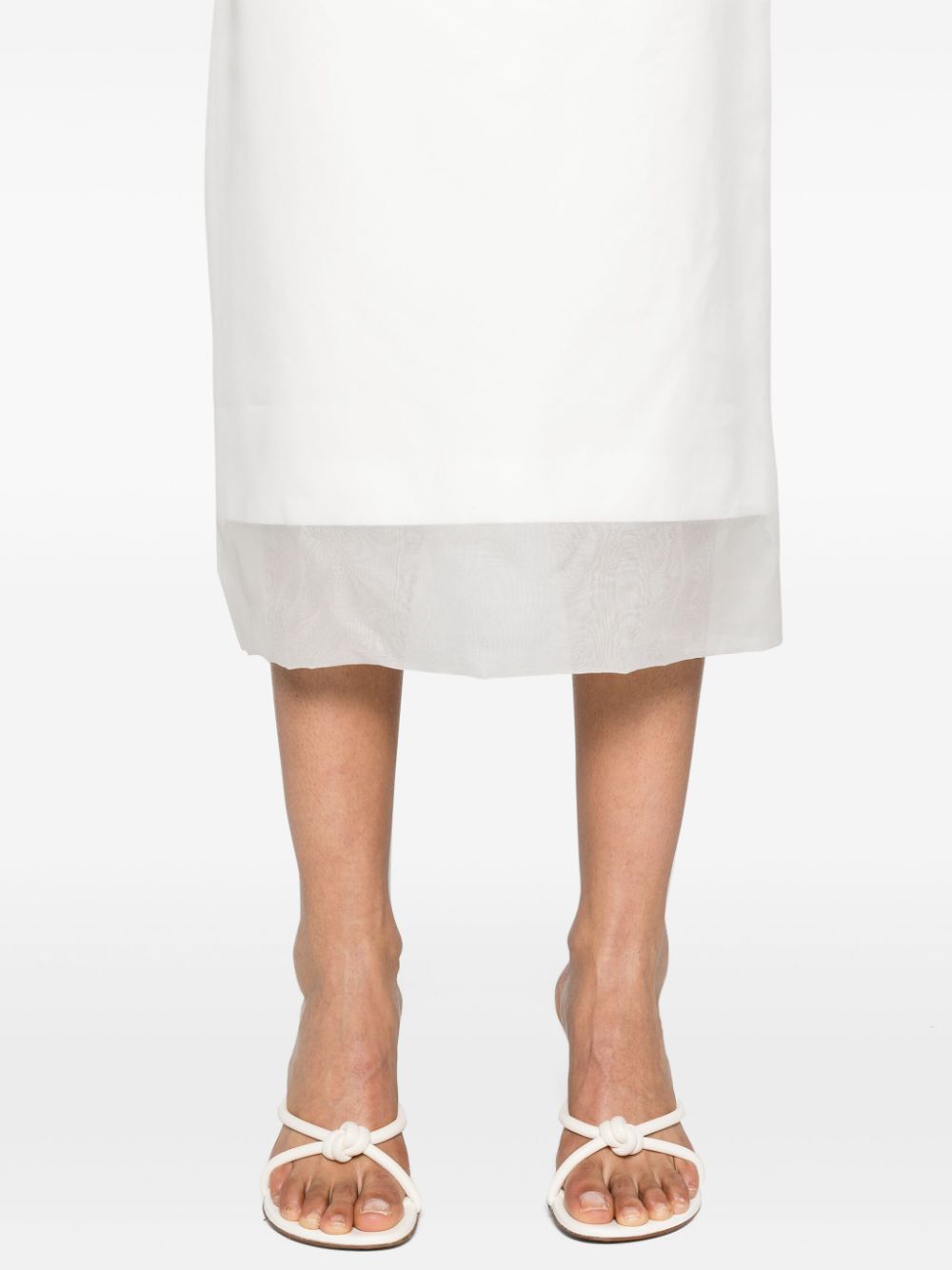 Sportmax SportMaxファッションシルクミディスカート - Image 6