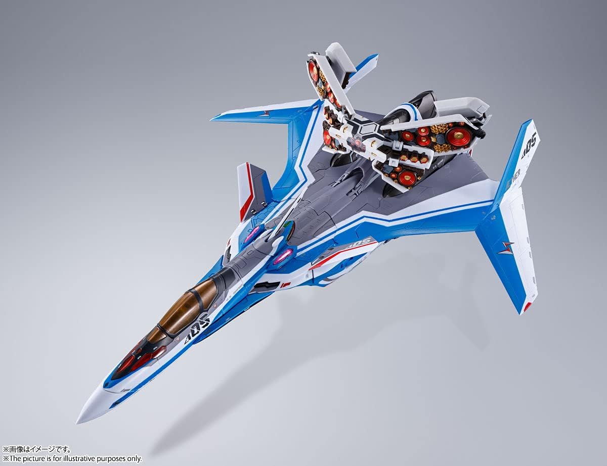 TAMASHII NATIONS DX Chogokin Theatrical Version Macross Delta Absolute LIVE!!!!!! Theatrical Version VF-31J Siegfried (Hayate Immerman Machine) [Equipped with Fold Projection Unit] Approx. 10.2 inches