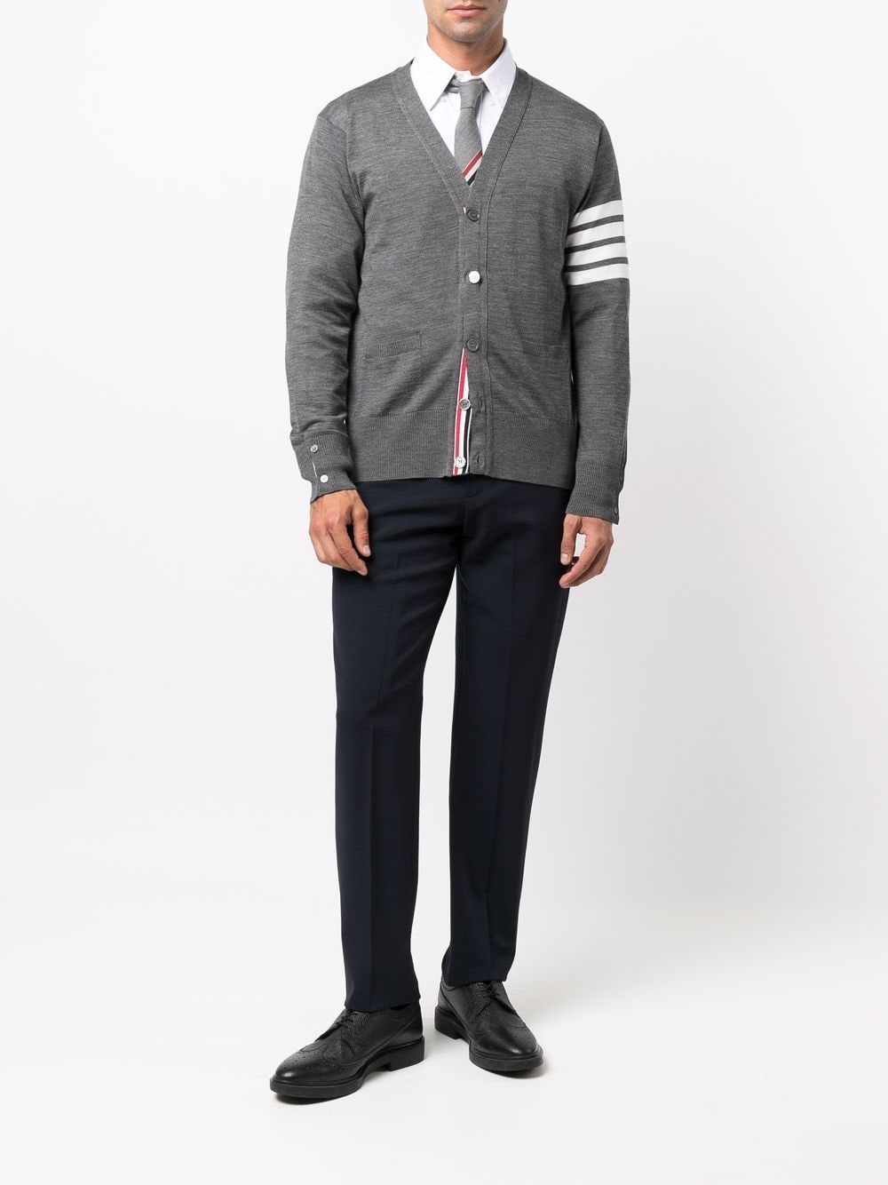 Thom Thom Browne 4 Bar Wool Cardigan - Image 6