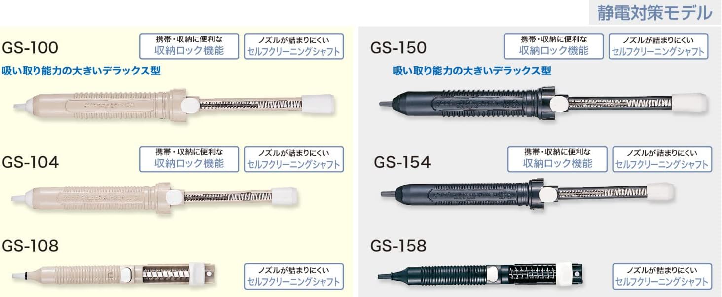 Taiyo Electric Sangyo (Goot) GS-158 Solder Absorber (Anti-Static Product), Made in Japan