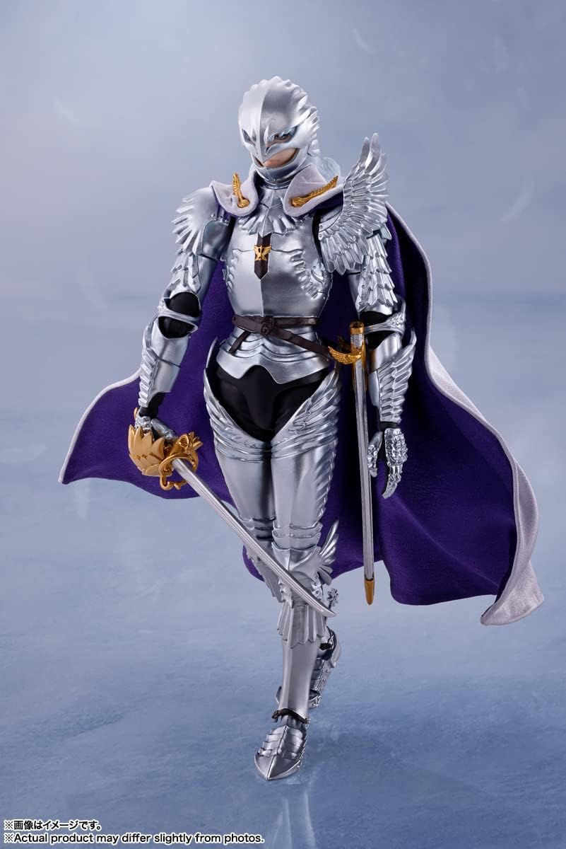 BANDAI SPIRITS S.H. Figuarts Berserk Griffith (Light Hawk), Approx. 6.1 inches (155 mm), ABS & PVC & Fabric, Pre-painted Action Figure