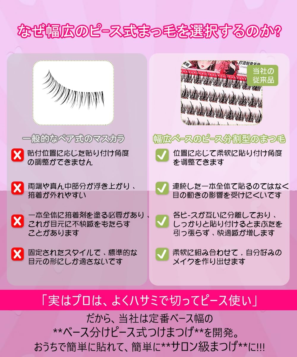 False Eyelashes, No Glue Required, High Adhesion, Cute, 3D, Partial False Eyelashes, Glued, Popular, Beginners, Durable, Natural False Eyelashes, Lightweight, Comfortable, For Travel and Daily