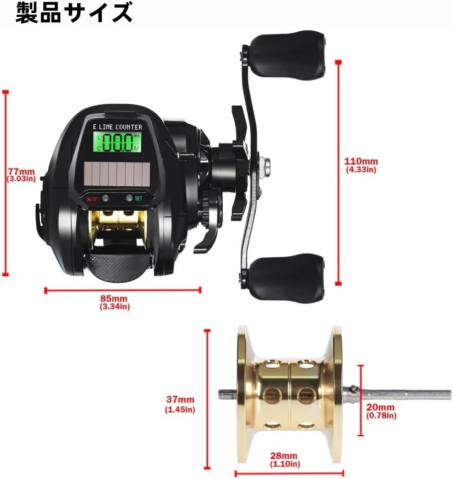 Electric Fishing Reel, Smooth Winding, Lightweight, High Resistance, USB Charging, Gear Ratio: 7.2:1, Long Throw, Ice Fishing, Freshwater Fishing, Saltwater Fishing